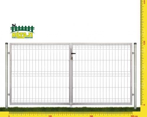 Nagykapu Kerítéspaneles <font color ="red">120cm x 300cm</font> Szürke