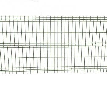 Táblás 3D kerítéspanel <font color ="red">120cm x 250cm</font> zöld (ZN-HORGANYZOTT+SZINTEREZETT)