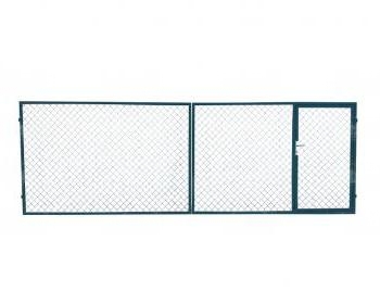Mezőgazdasági kiskapus nagykapu <font color ="red">600cm</font> széles Zöld