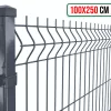 Táblás 3D kerítéspanel 100 cm x 250 cm antracit (ZN-HORGANYZOTT+SZINTEREZETT)