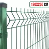 Táblás 3D kerítéspanel 120 cm x 250 cm zöld (ZN-HORGANYZOTT+SZINTEREZETT)