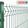 Táblás 3D kerítéspanel 150 cm x 200 cm zöld (ZN-HORGANYZOTT+SZINTEREZETT)
