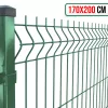 Táblás 3D kerítéspanel 170 cm x 200 cm zöld (ZN-HORGANYZOTT+SZINTEREZETT)