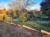 Táblás 3D kerítéspanel 200 cm x 200 cm zöld (ZN-HORGANYZOTT+SZINTEREZETT)