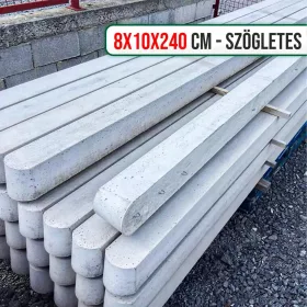 Betonoszlop 8x10x240 cm szögletes
