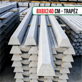 Betonoszlop 8x8x240 cm trapéz