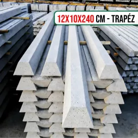 Betonoszlop 12x10x240 cm trapéz