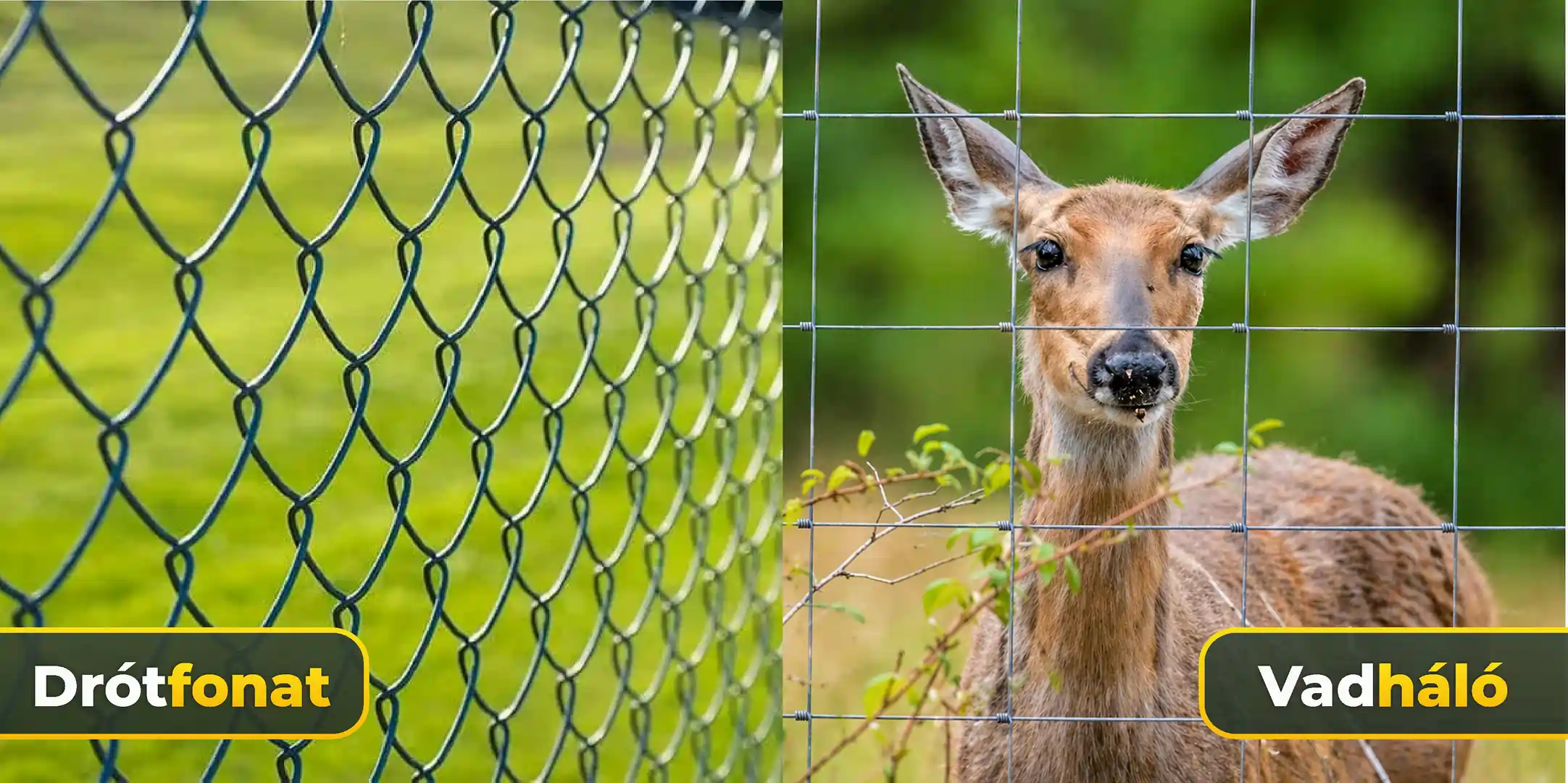 Drótfonat és vadháló összehasonlítása kerítésépítéshez